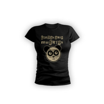 Camiseta Entallada "Osa Panda" Logo beige